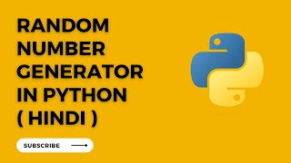 Generate Random Number using Python ( Hindi )