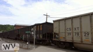 How many cars do you count? Canadian Pacific Diesels on CSX Mountain Sub-- Oakland, Maryland