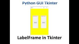 LabelFrame in tkinter | Python Tkinter GUI Tutorial part28