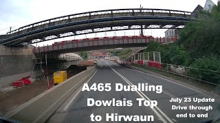 A465 Dualling Dowlais top to Hirwaun, Wales. UK. Update - July 23 #2