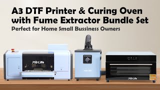 Start Your DTF Business Now!🔥 All-In-One A3 DTF Printer, Dry Oven \u0026 Fume Extractor Kit