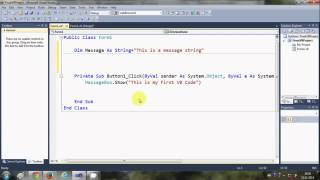 Visual Basic NET Tutorial 2 Variable Declaration in Visual Basic
