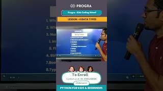 Lesson -4 Data types | Python for Kids & Beginners | #python #education #pythonlearning
