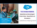 Tech Mahindra Salesforce Developer Interview  4+ Years  Experince MNC Company 2024