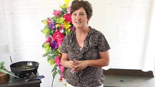 Colorful Silk Standing Spray - Tutorial