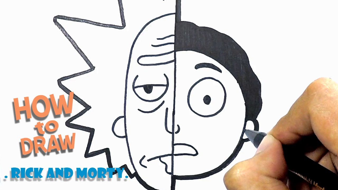 How To Draw Rick And Morty Youtube How To Draw Rick And Morty Youtube