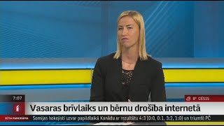 Vasaras brīvlaiks un bērnu drošība internetā