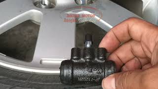 Cara Dongkrak Dan Ganti Wheel Cylinder Mitsubishi Mirage | SERVIS REM MOBIL MITSUBISHI MIRAGE