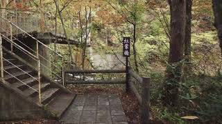 花巻温泉釜淵の滝の紅葉