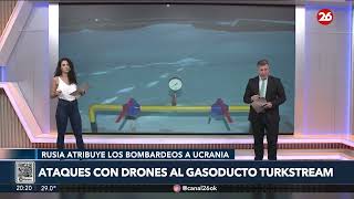 RUSIA le atribuye a UCRANIA los ATAQUES CON DRONES al gasoducto TurkStream