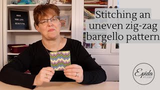 Stitching an uneven zig zag Bargello Pattern