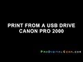 USB DRIVE PRINT Canon PRO 2000