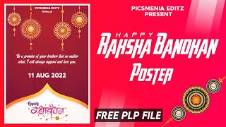 Raksha bandhan ka poster kese banaye 2023 | Raksha bandhan banner Plp File  | Picsmenia editz