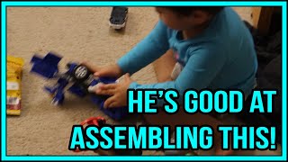 03252021: He's good at assembling this now! | Vlog #2652