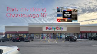 Party city closing Cheektowaga NY.