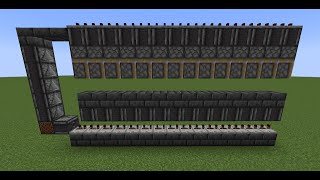 Minecraft 1 block wide block conveyor
