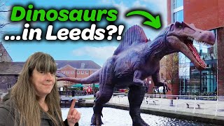 Greeted by a Dinosaur in Leeds - Visiting Every Station on the Calder Valley Line