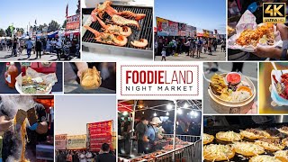 [4K] FoodieLand Night Market 2023 Walking Tour | September 1-3 | Sacramento, California