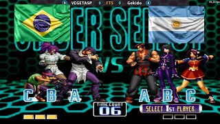 KOF 2002 (VEGETASP) VS (GEKIDO) FT 5 FIGHTCADE 2