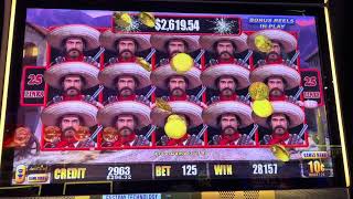 Full Screen of WILD CHUCOS. Bonus $3K Win! #slots #slotmachine #slotshort #slotswin #handpay