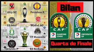 ⚽️Bilan Quarts de Finale | CAF Ligue des Champions et Coupe Confédération (Wydad, Ahly, Sétif...)