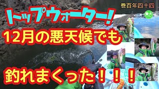 トップウォーター12月の悪天候でも釣れまくった！！！