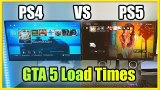 PS4 vs PS5 GTA 5 Story Mode Load Time Comparison! (Amazing Results!)