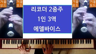 [반주+리코더] 미래엔 4학년 '리코더 2중주 - 에델바이스' 3중주