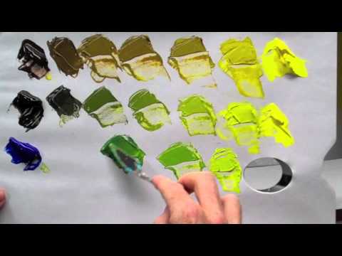 How to mix green acrylic paint How to mix green acrylic paint