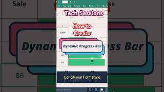Dynamic Progress Bar using Conditional Formatting in Excel