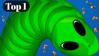 Worms zone.io Top1 Magic Slither snake | Snake game 2023 | Slither io Snake game | Rắn Săn Mồi game