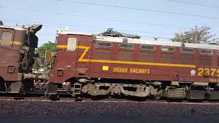 Passing goods Train