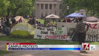 UNC System approves policy change to campus protests