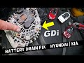 FIX BATTERY DRAIN DEAD BATTERY AFTER CAR SITTING FOR 2-3 DAY HYUNDAI KIA GDI