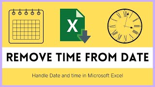 How To Remove Time From Date In Excel | Remove Time From Date Without Formula