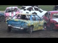 dresden demolition derby 2015 straight stock mini 4 and 6 cylinder