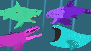 The best Sea Dinosaur Battles | Animation