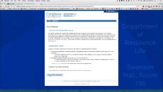 StarRez New Student Portal Instructions: Term Selector