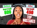 Top Mistakes That Hurt Your Credit Score | Rickita