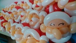 DIY a Mini Santa Claus Balloon 圣诞老人