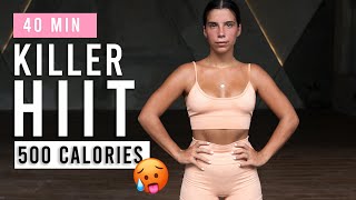 40 Min Killer HIIT Workout | Full Body Cardio | At Home, No Equipment, No Repeat