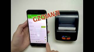 GOOJPRT Mini Thermal Printers Portable Receipt Printer Thermal BT 58mm Mobile Phone Android POS PC