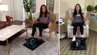 Cubii Jr. Compact Seated Elliptical with Monitor & Nonslip Mat on QVC