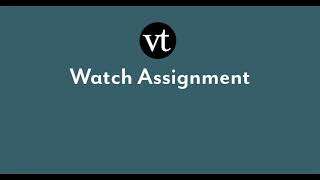 Setting up a VoiceThread Watch Assignment