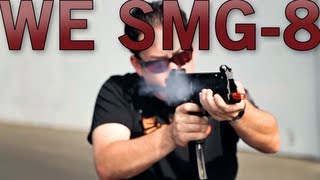 Airsoft GI - WE SMG-8 Gas Blow Back Shooting and Gun Review with Tim