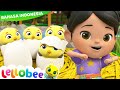 5 Bebek Kecil | Lellobee City Farm Indonesian - Kartun dan Lagu Anak-anak