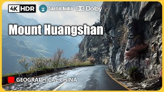 Driving in Huangshan City, China, to see the white-walled and gray-tiled Hui-style buildings