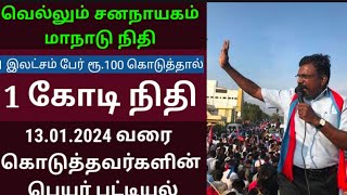 வெல்லும் சனநாயக மாநாடு நிதி | 13.01.2024 |வாரி வழங்கிய சிறுத்தைகள் #thirumavalavan #vck #thiruma360