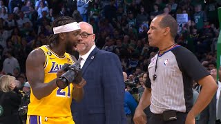 Patrick Beverley took a camera out to show the ref LeBron got fouled and gets tech 😂