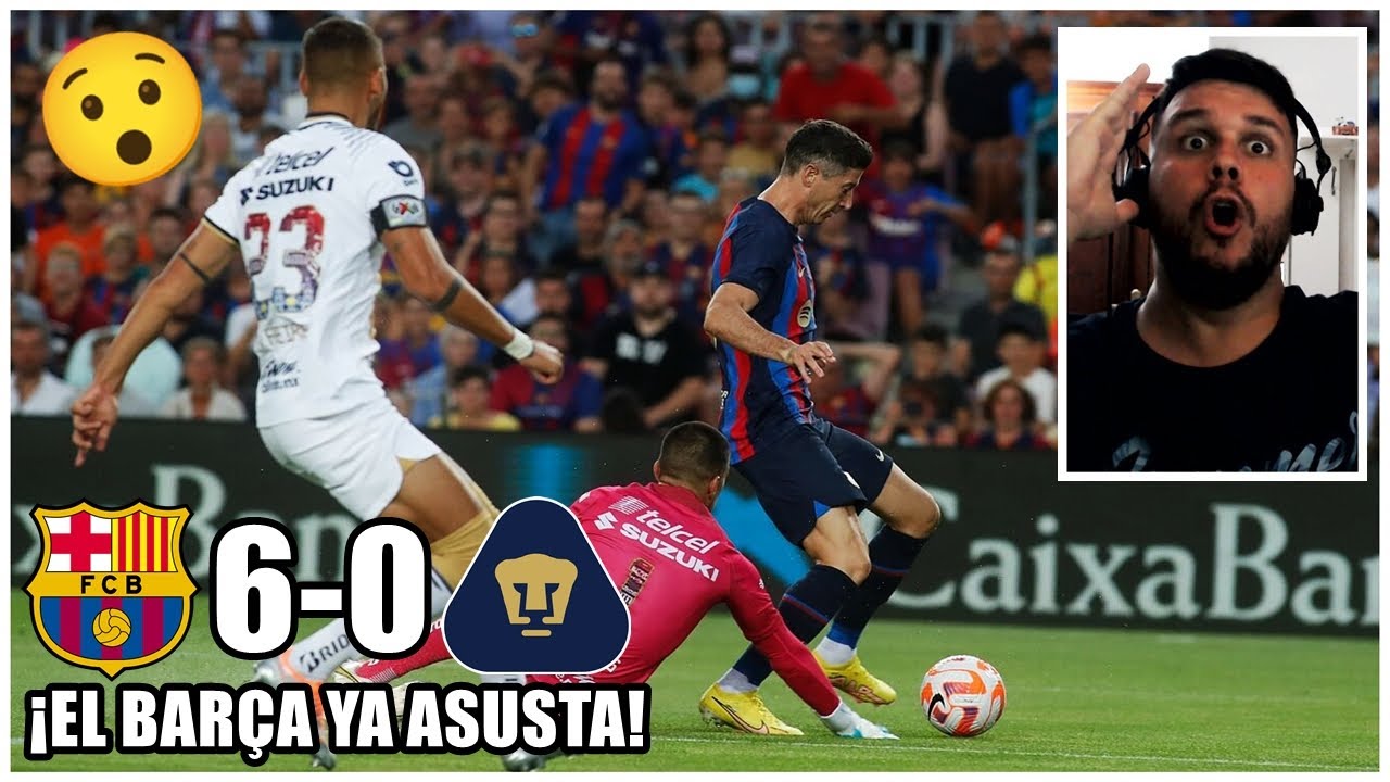 BARCELONA 6-0 PUMAS UNAM 🔥 😱 EL BARÇA Ya ASUSTA! TROFEO JOAN GAMPER ...